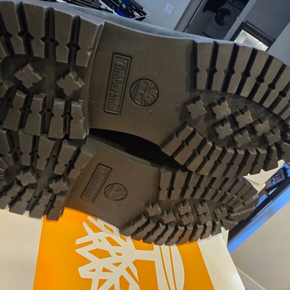 MENS TIMBERLAND 6 INCH PREMIUM WARM LINED BLACK NUBUCK BOOTS SIZE 12 NEW - Picture 7 of 8